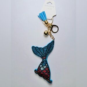 NWT mermaid tail keychain/purse charm